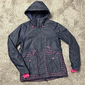 Navy & Pink O'Neill Ski Jacket, S